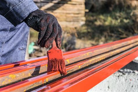 Applying a rust-resistant coating to protect the surface