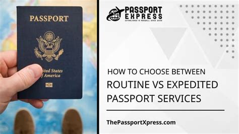 Applying by Mail (Routine vs. Expedited)