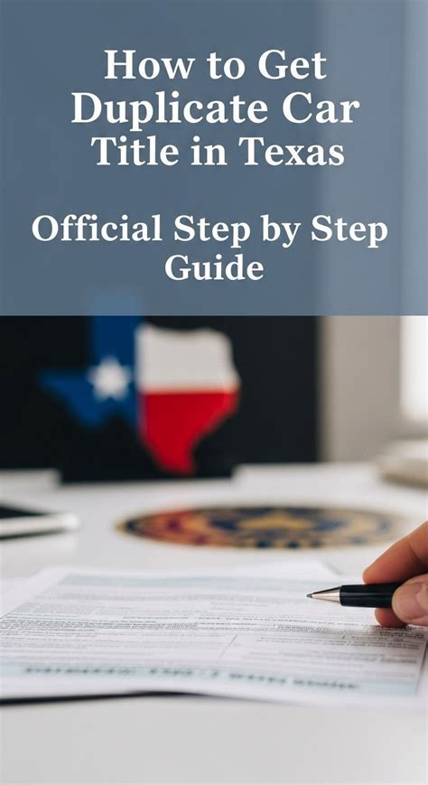 Applying for a Duplicate Car Title (The Replacement Process)