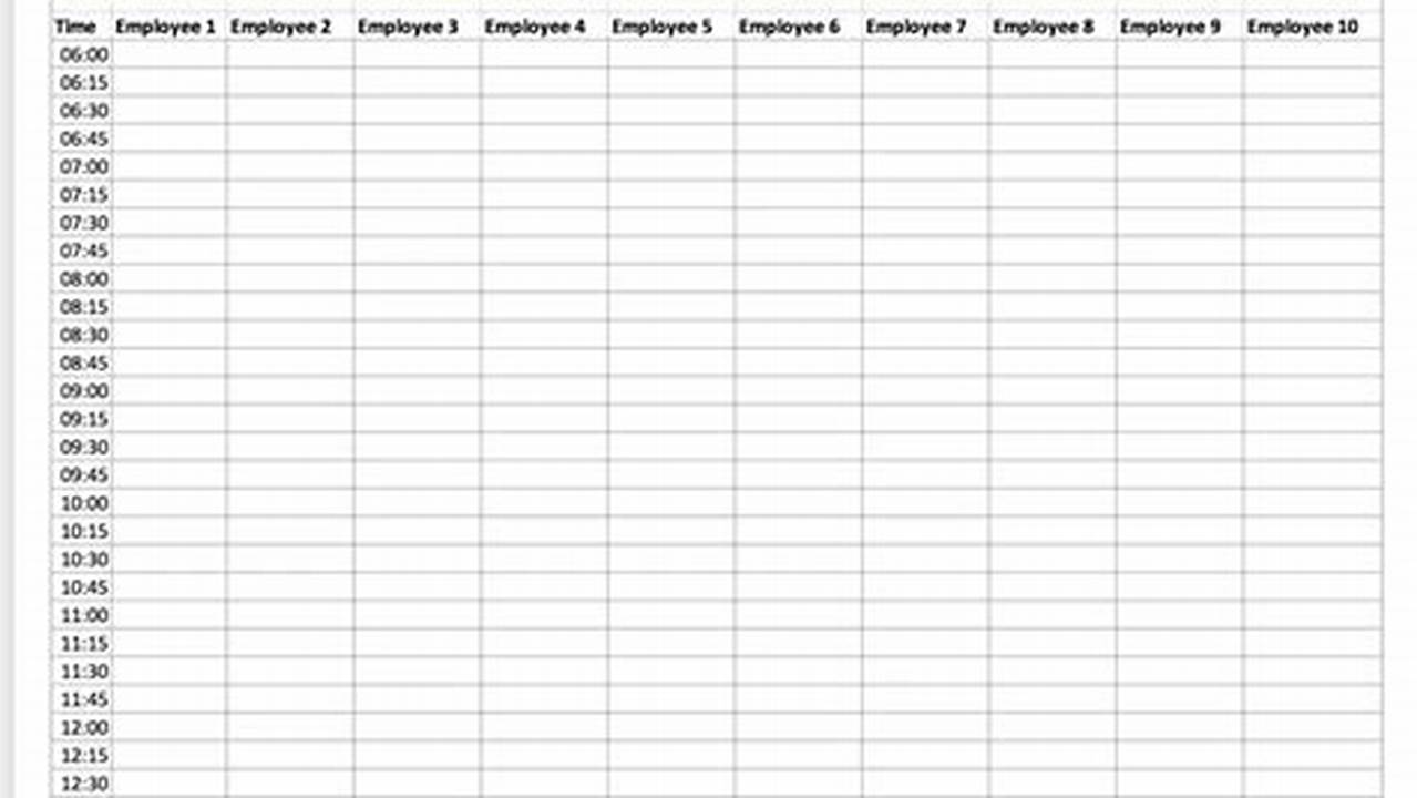 Appointment Calendar Template Excel