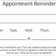 Appointment Cards Template