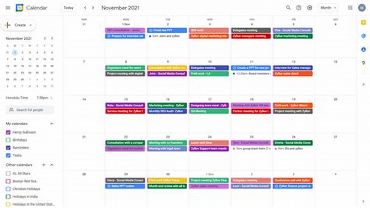 Appointment Google Calendar