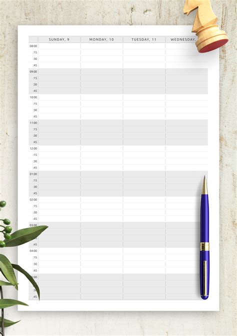 45 Printable Appointment Schedule Templates [& Appointment Calendars]