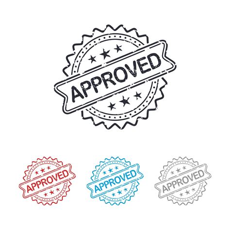 Download Approved Stamp For Silhouette