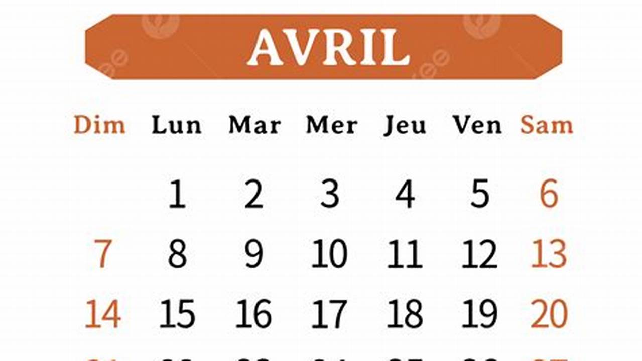 April 1 2024 In French