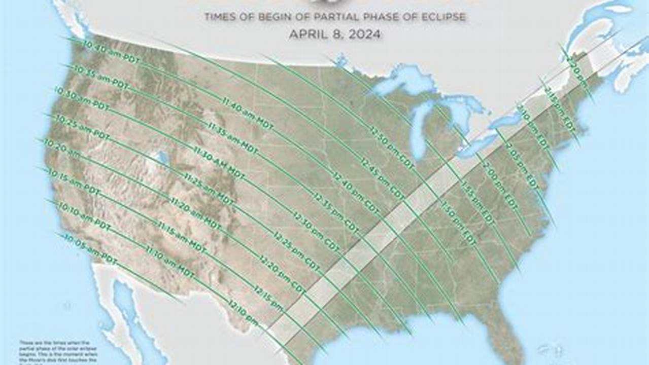 April 8 Eclipse Map Usa