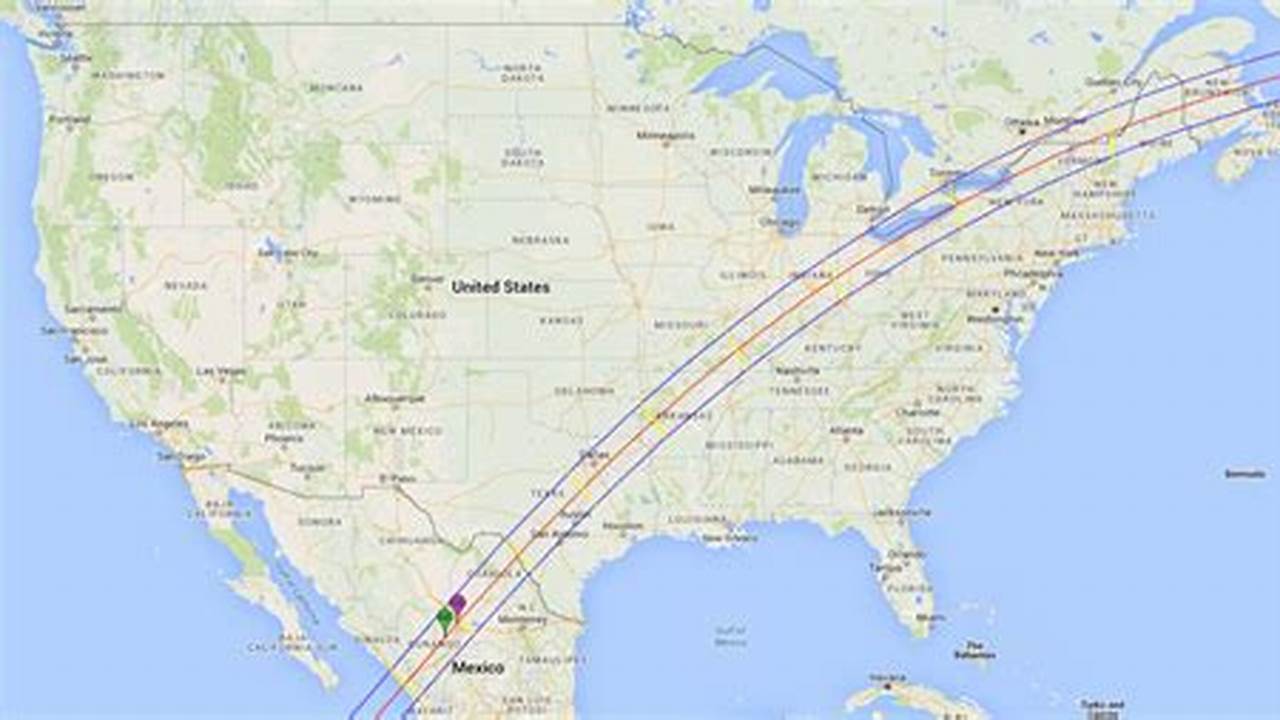 April 8th 2024 Eclipse Path Map 2024 Live
