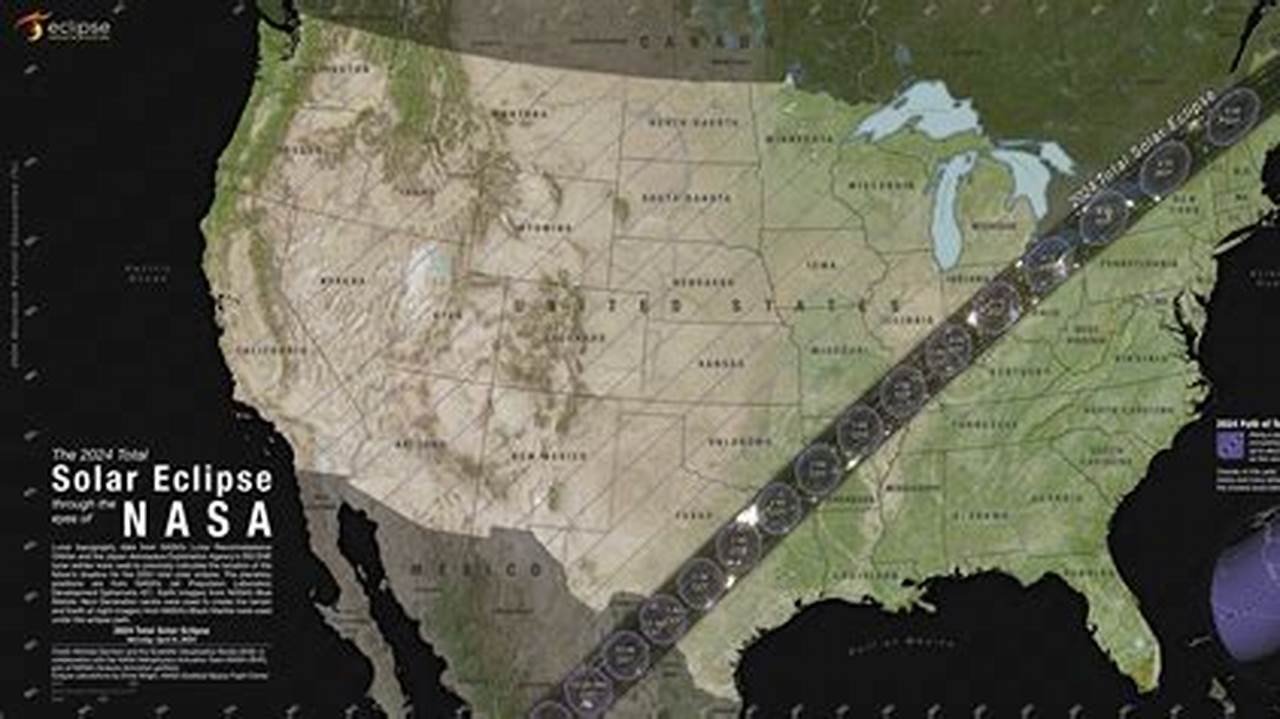 April 8th Solar Eclipse Path Map Noaa Data