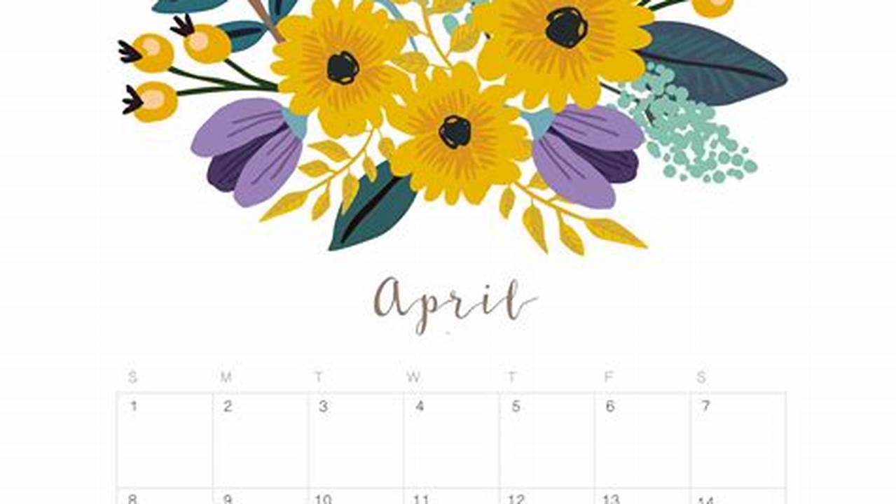 April Calendar Design