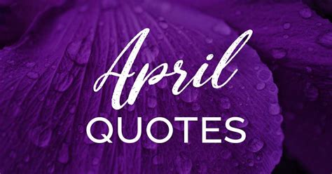 April Calendar Quotes