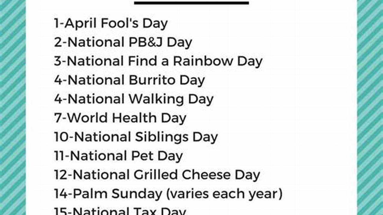 April Fun Days 2025