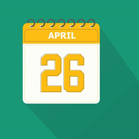 April 26 Calendar