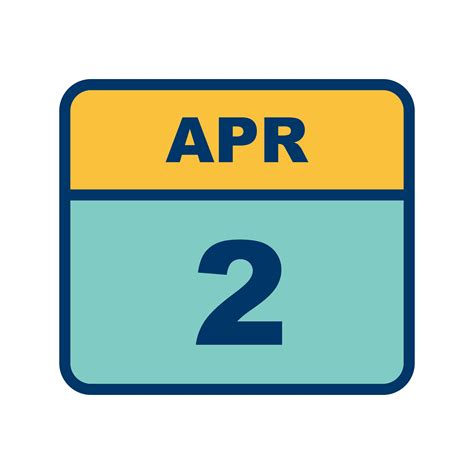 April 2nd Calendar