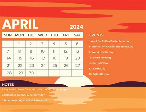 April 5 2024 Events