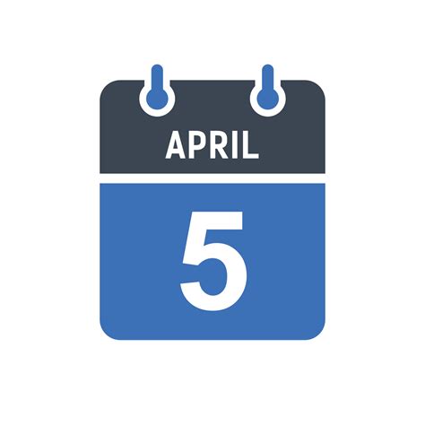 April 5th Calendar