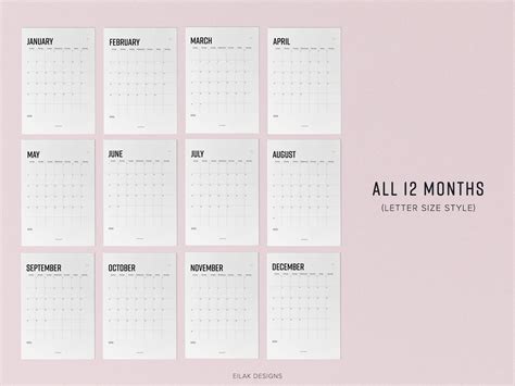 April Printable Calendar Waterproof