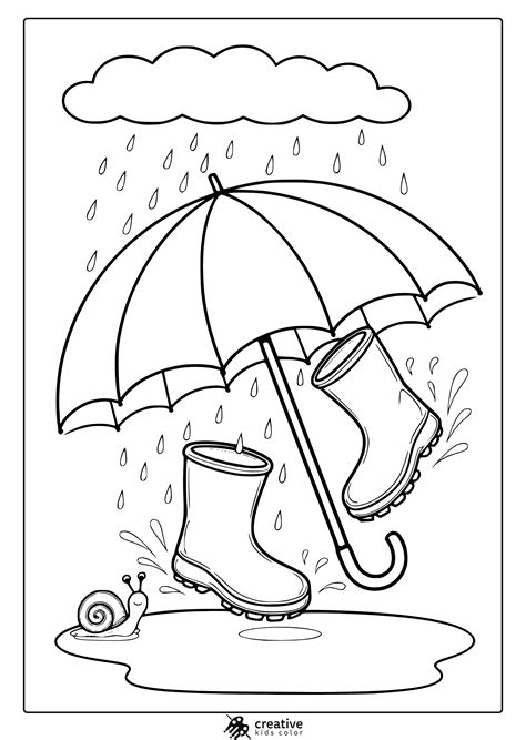 April Showers Color Pages