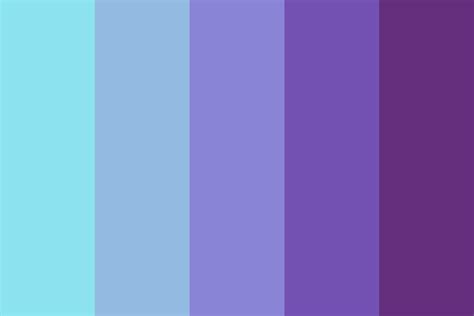 Aqua And Purple Color Scheme