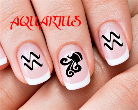 Aquarius Nails Art Zodiac Signs