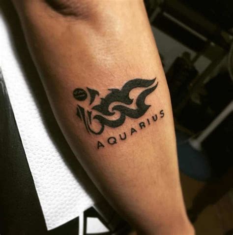 70 Aquarius Tattoos For Men Astrological Ink Design Ideas