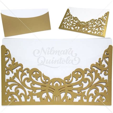 Download Arabescos Wedding Envelope For Silhouette