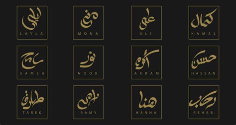 Arabic Calligraphy Names