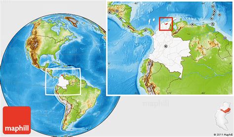 Arauca Department Map, Colombia