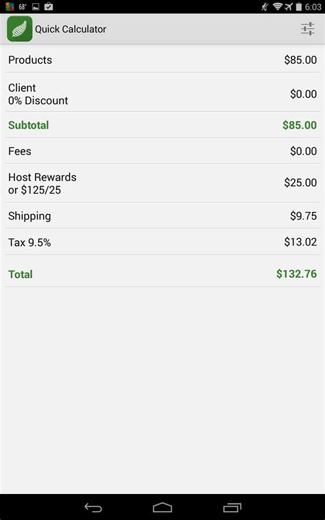 Arbonne Order Calculator