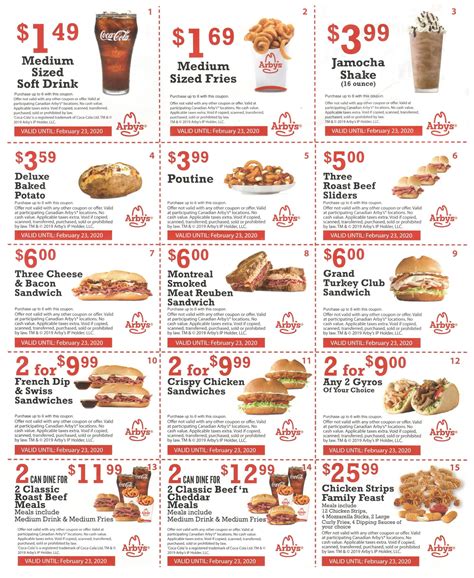 Arby's Coupons Printable 2023