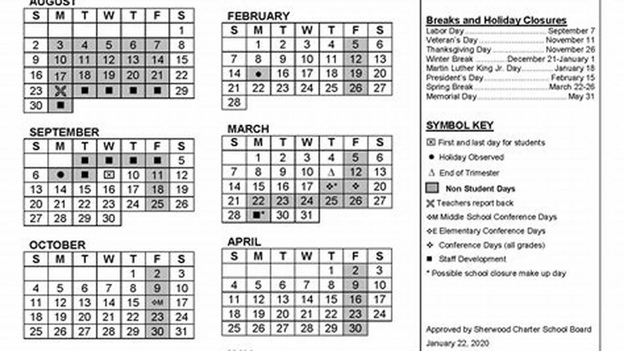 Arc Academic Calendar Spring 2025