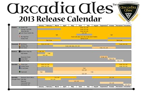 Arcadia Events Calendar