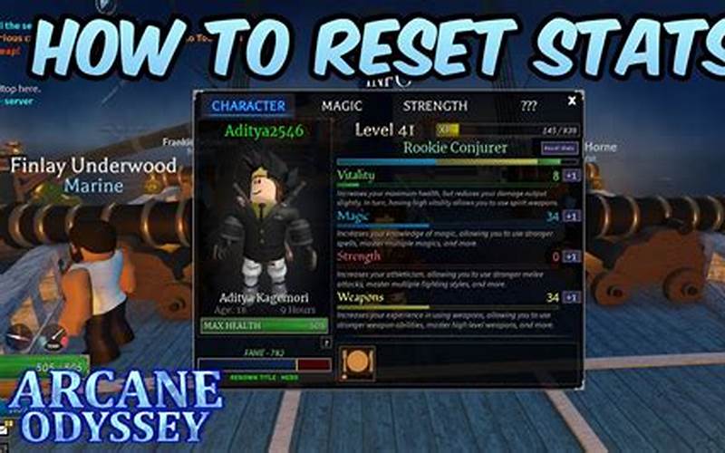 Arcane Odyssey Resetting Stats