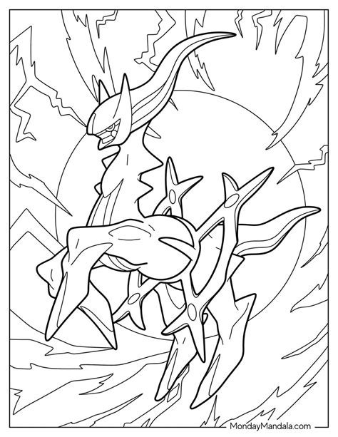 Arceus Pokemon Coloring Page