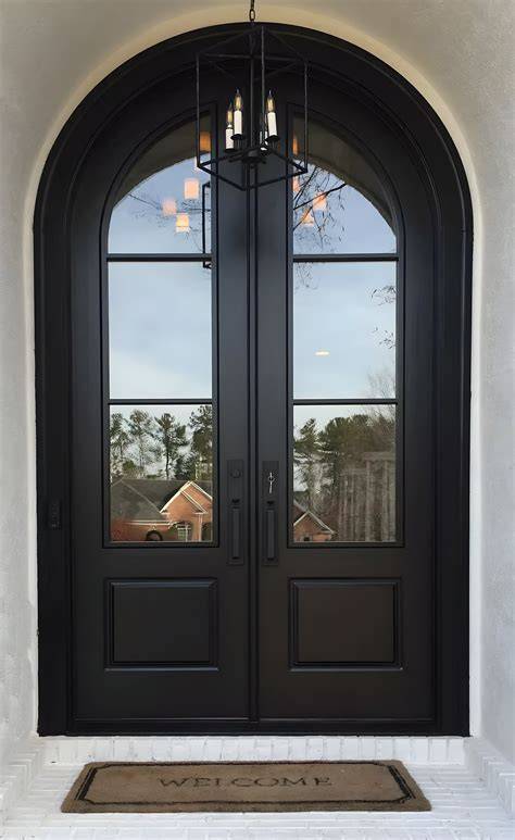 Arched Double Entry Door