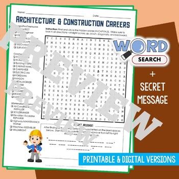 Architecture And Construction Word Search Answers