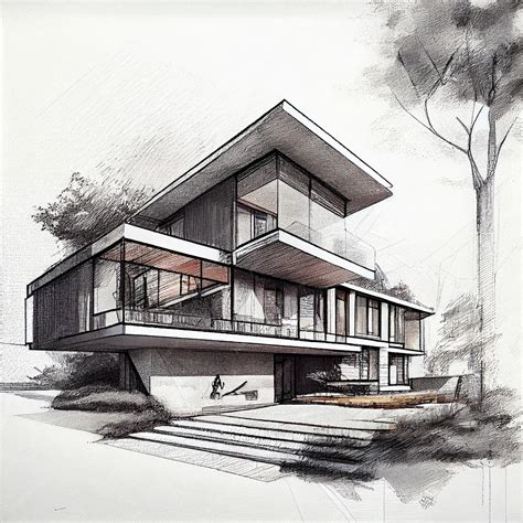 Architecture Design Drawing Sketch