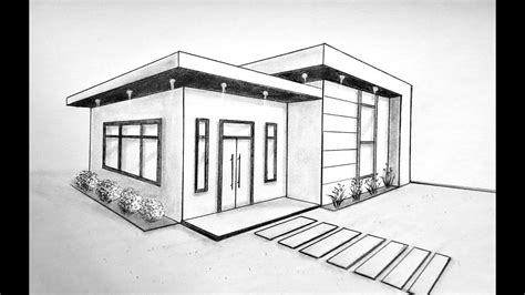 Architecture Drawing Easy House