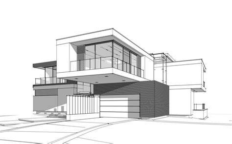 Architecture Drawing House 3d