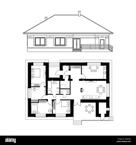 Architecture Drawing Plan For House