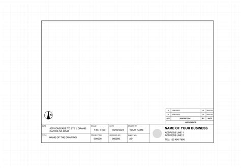 Architecture Drawing Title Block