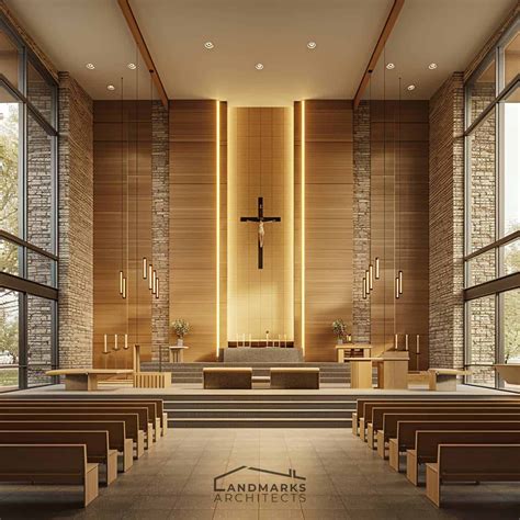 Architecture Modern Church Interior