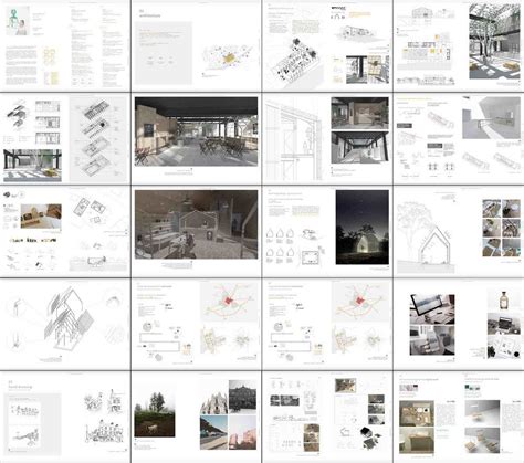 Architecture Portfolio Layout Pinterest