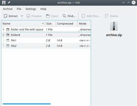 Archive Manager to Unzip in the Linux GUI