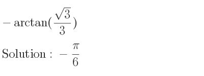Arctan Square Root Of 3