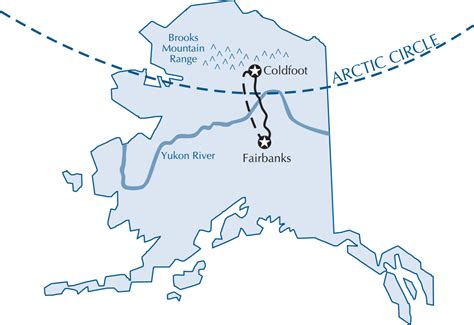Arctic Circle Map Alaska
