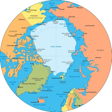 Arctic Ocean Map and reasons to visit the breathtaking Arctic Ocean