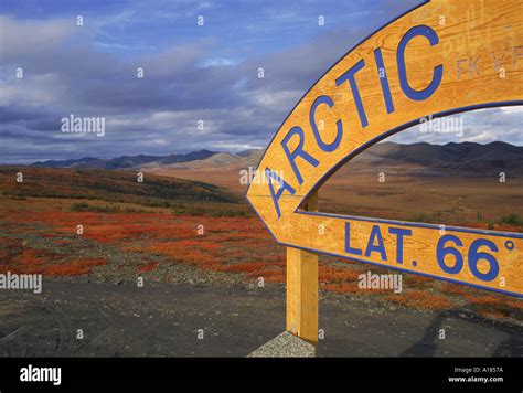 Arctic Circle Crossing Sign