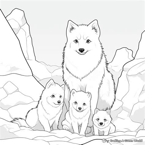 Arctic Fox Coloring Pages