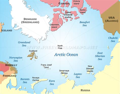 Arctic Ocean Map and reasons to visit the breathtaking Arctic Ocean
