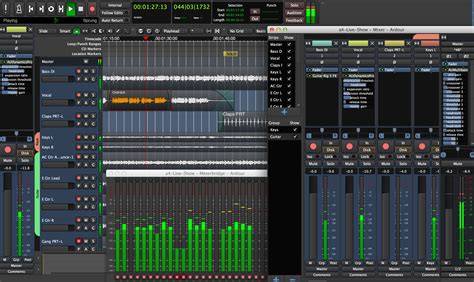 Ardour DAW software interface